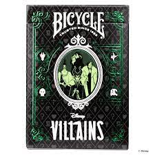 Bicycle Disney Villains Green Playing Cards